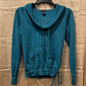 Miss Chievous Teal Cowl Neck Hoodie